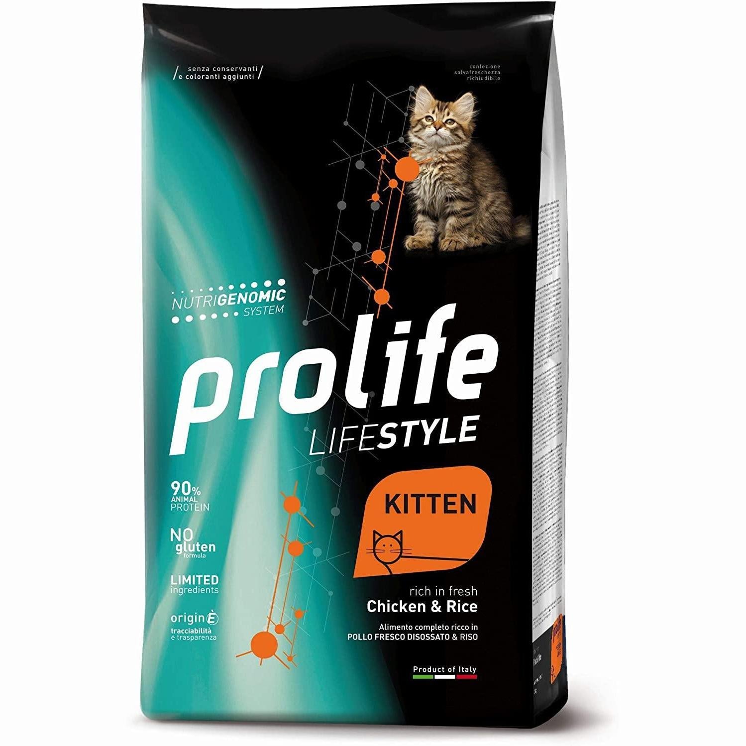 Prolife Kitten Pollo & Riso - Crocchette per Gattini - 7kg Prolife Kitten Pollo & Riso - Crocchette per Gattini - 7kg